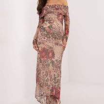 Sukienka Model DHJ-SK-18702-1.13P Beige – Italy Moda