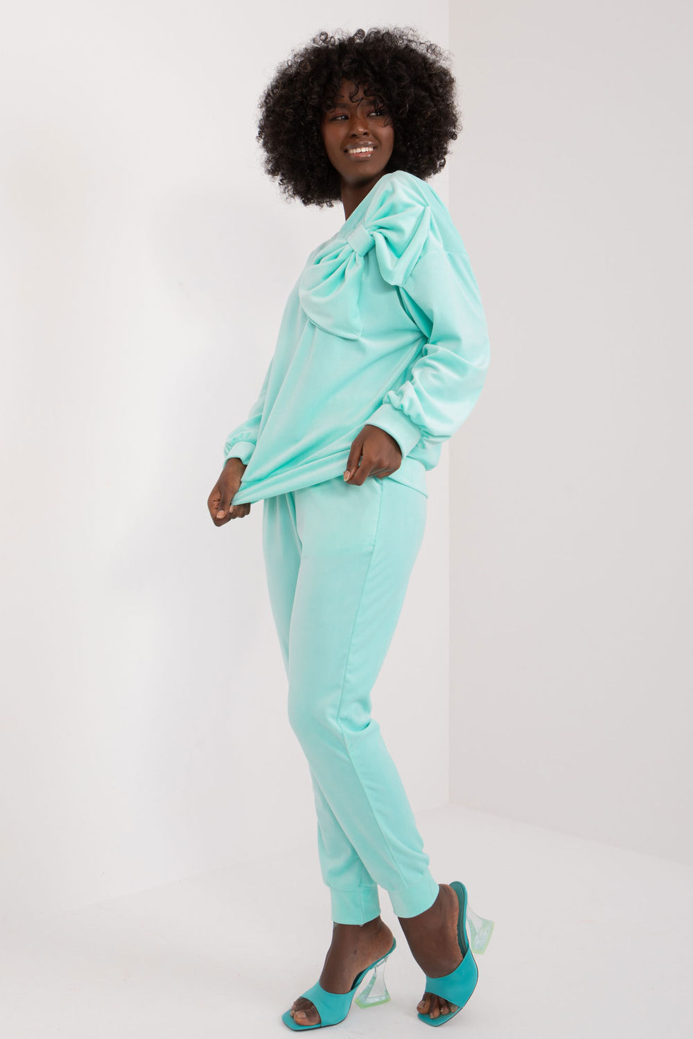 Spodnie Komplet Model DHJ-KMPL-8831.14X Mint - Italy Moda - obrazek 4