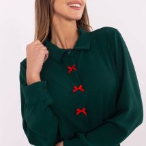 Koszula Damska Model MI-KS-91540.59P Dark Green – Italy Moda