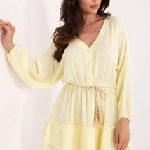 Sukienka Model MI-SK-A5079.27 Light Yellow – Italy Moda