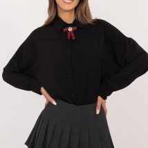 Koszula Damska Model MI-KS-61523.60P Black – Italy Moda