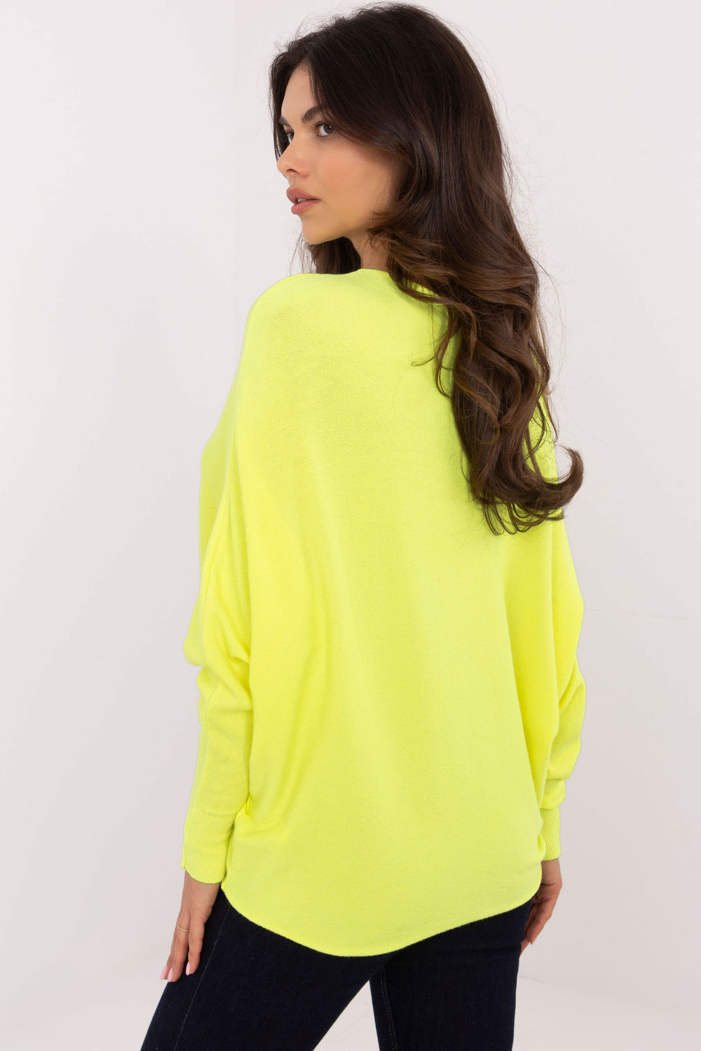 Sweter Damski Model DHJ-SW-8862.91 Fluo Yellow - Italy Moda - obrazek 4