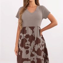 Sukienka Model DHJ-SK-253701.80 Dark Beige – Italy Moda