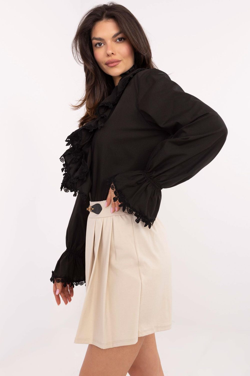 Spodnie Spódnicospodnie Model MI-SD-G60501.66P Beige - Italy Moda - obrazek 4