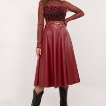 Spódnica Model DHJ-SD-A1997.76 Bordo – Italy Moda