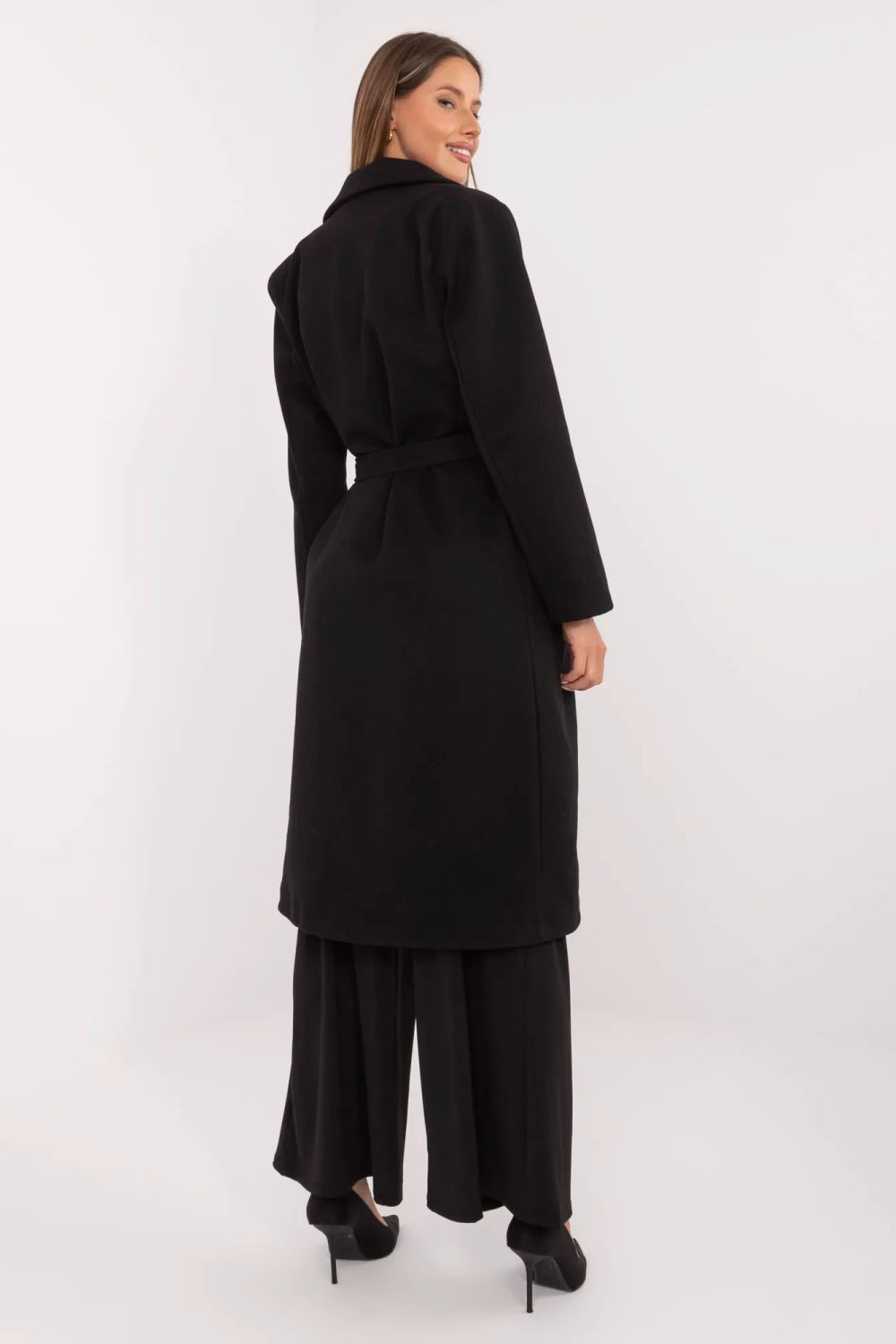 Płaszcz Damski Model MO-PL-1804.00 Black - Italy Moda - obrazek 4