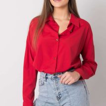Koszula Damska Model EM-KS-004.42 Dark Red – Ex Moda