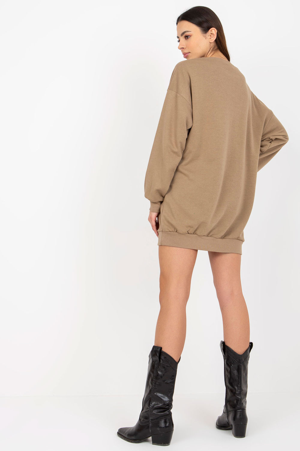 Bluza Damska Model EM-BL-U719.82P Dark Beige - Ex Moda - obrazek 4