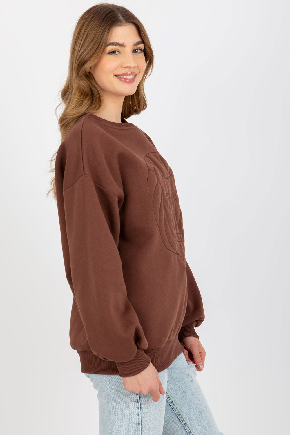 Bluza Damska Model EM-BL-617-4.41P Brown - Ex Moda - obrazek 3
