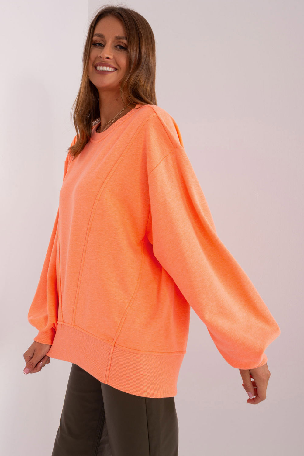 Bluza Damska Model EM-BL-716.14 Fluo Orange - Ex Moda - obrazek 3