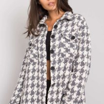 Koszula Damska Model EM-KS-178.34 White/Grey – Ex Moda