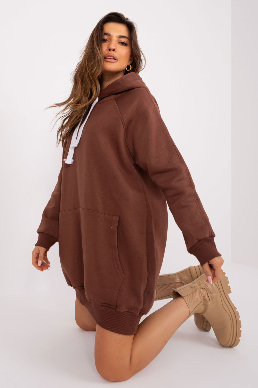Bluza Damska Model EM-BL-704.99P Brown - Ex Moda - obrazek 5