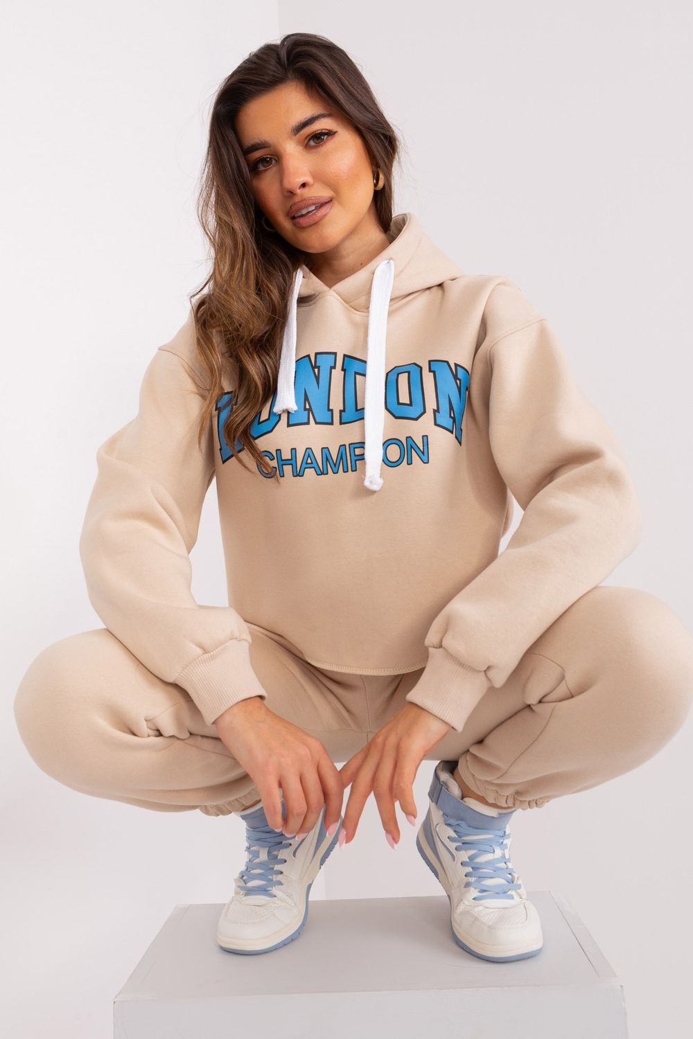 Spodnie Komplet Model EM-KMPL-720.01 Beige - Ex Moda - obrazek 5