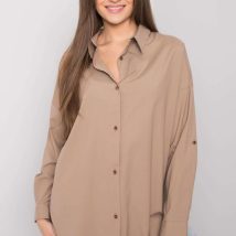 Koszula Damska Model EM-KS-004.42 Dark Beige – Ex Moda