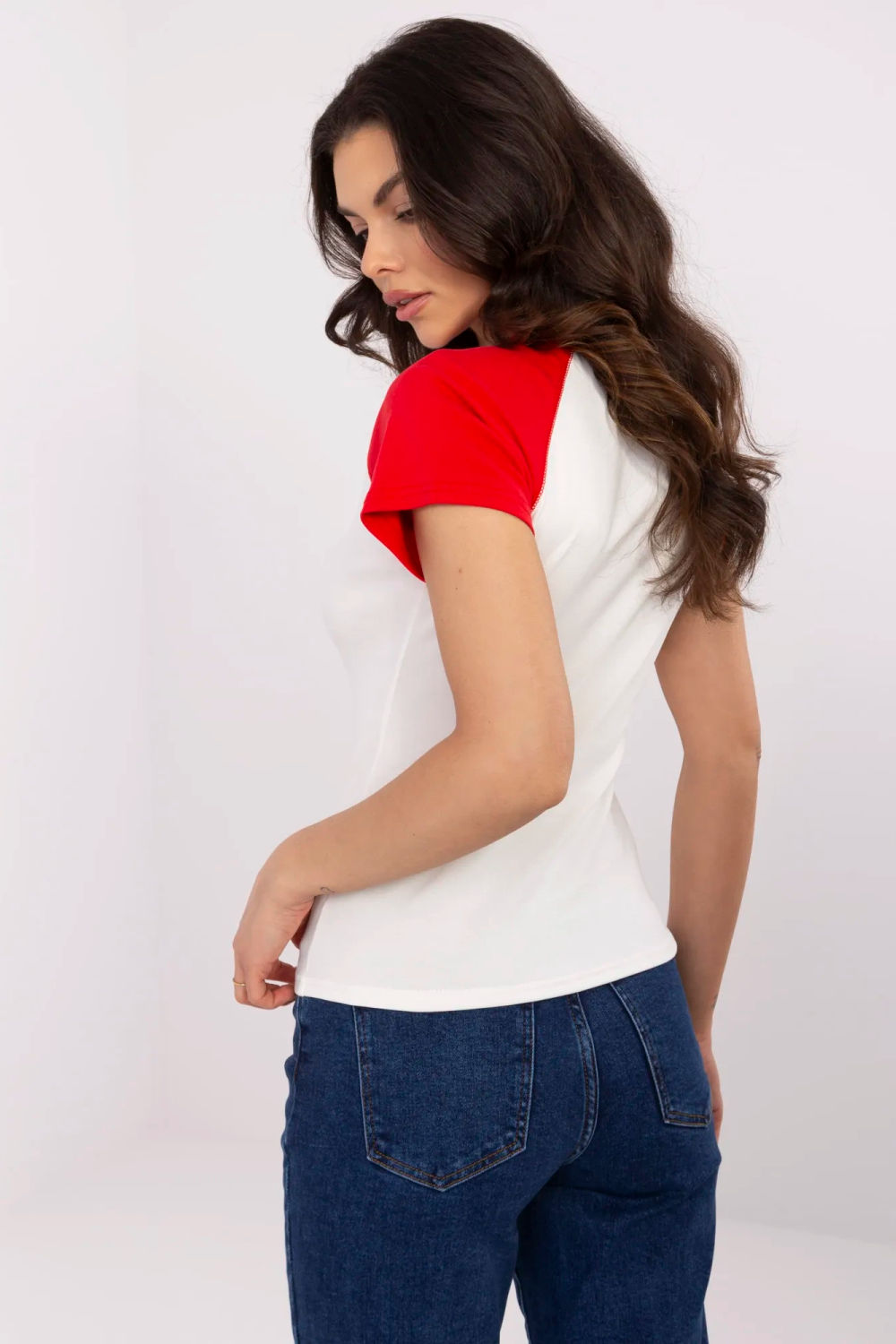 Tshirt Damski Model NM-TS-V7939.50 White/Red - NM - obrazek 4