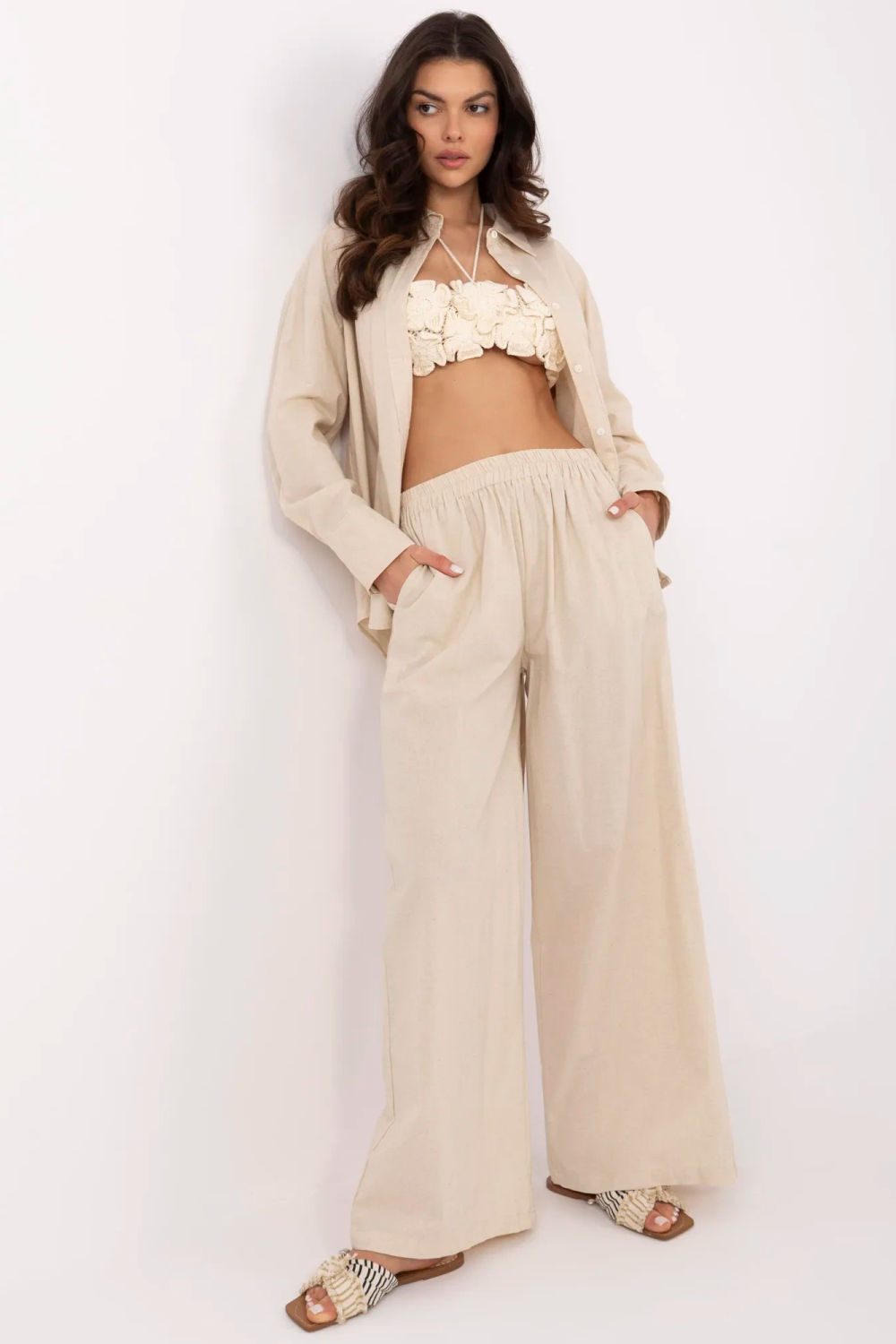 Spodnie Komplet Model NM-KMPL-Y0828.03 Beige - NM