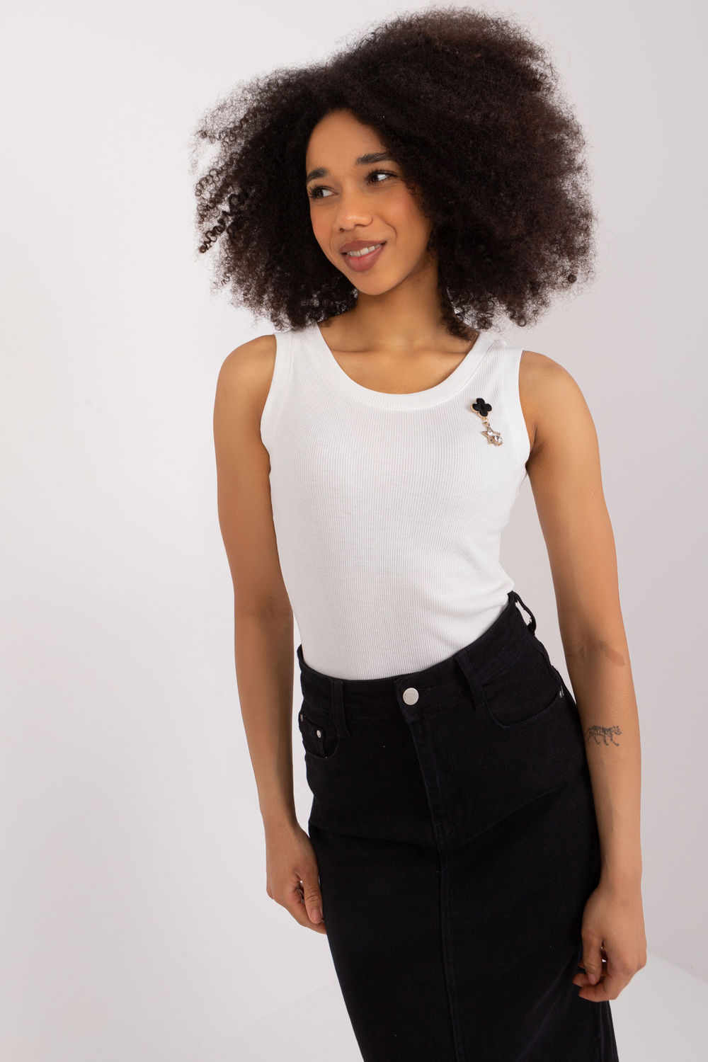 Koszulka Top Model LK-TP-509623.73 Ecru - Lakerta - obrazek 5