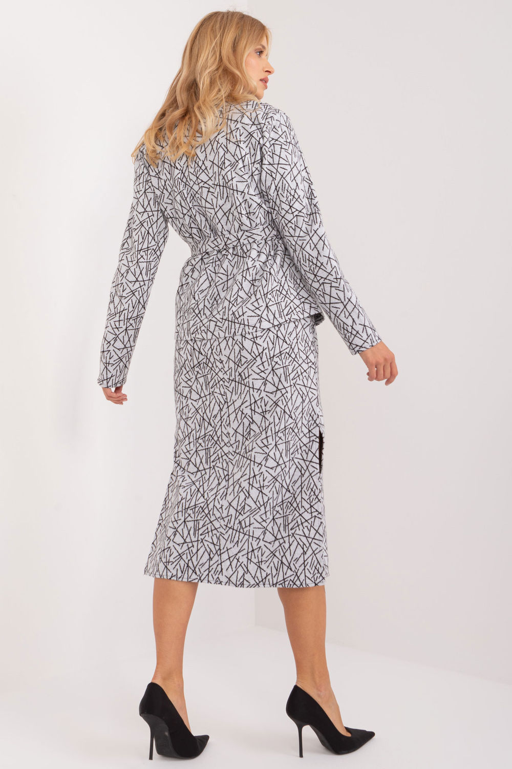 Sukienka Komplet Model LK-KMPL-509553.91 Light Grey - Lakerta - obrazek 4