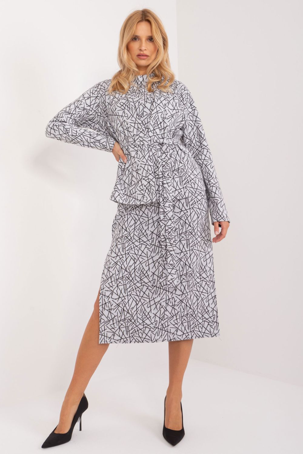 Sukienka Komplet Model LK-KMPL-509553.91 Light Grey - Lakerta - obrazek 5