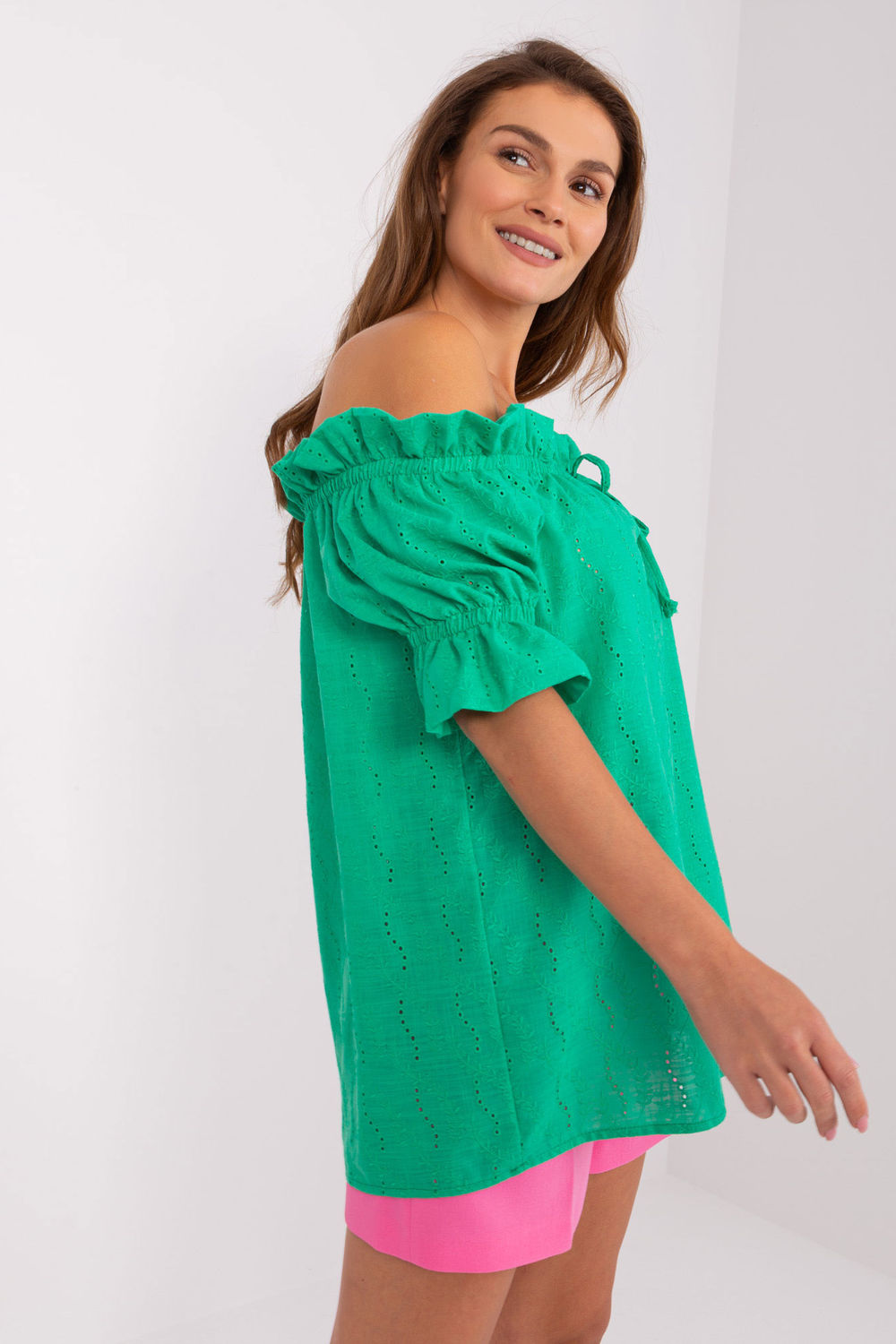 Bluzka Model LK-BZ-509355.68P Green - Lakerta - obrazek 3