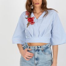 Bluzka Model LK-BZ-506243.78 White/Blue – Lakerta