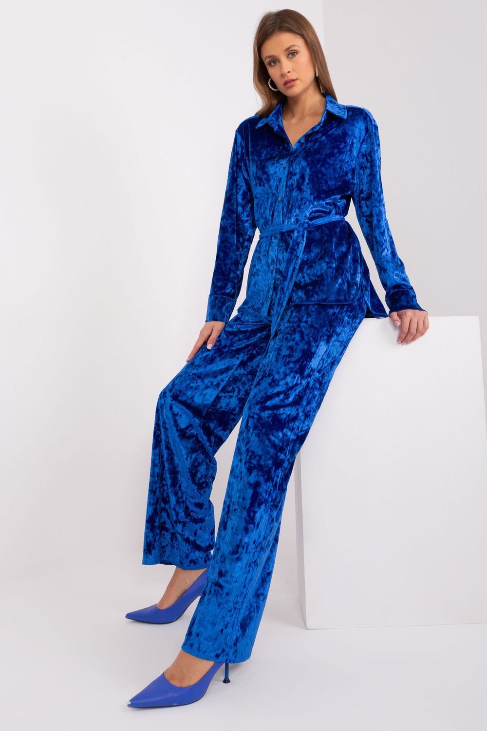 Spodnie Komplet Model LK-KMPL-509427.43 Cobalt - Lakerta - obrazek 3