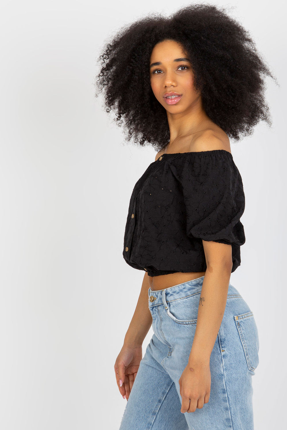 Bluzka Model LK-BZ-508934.24 Black - Lakerta - obrazek 4