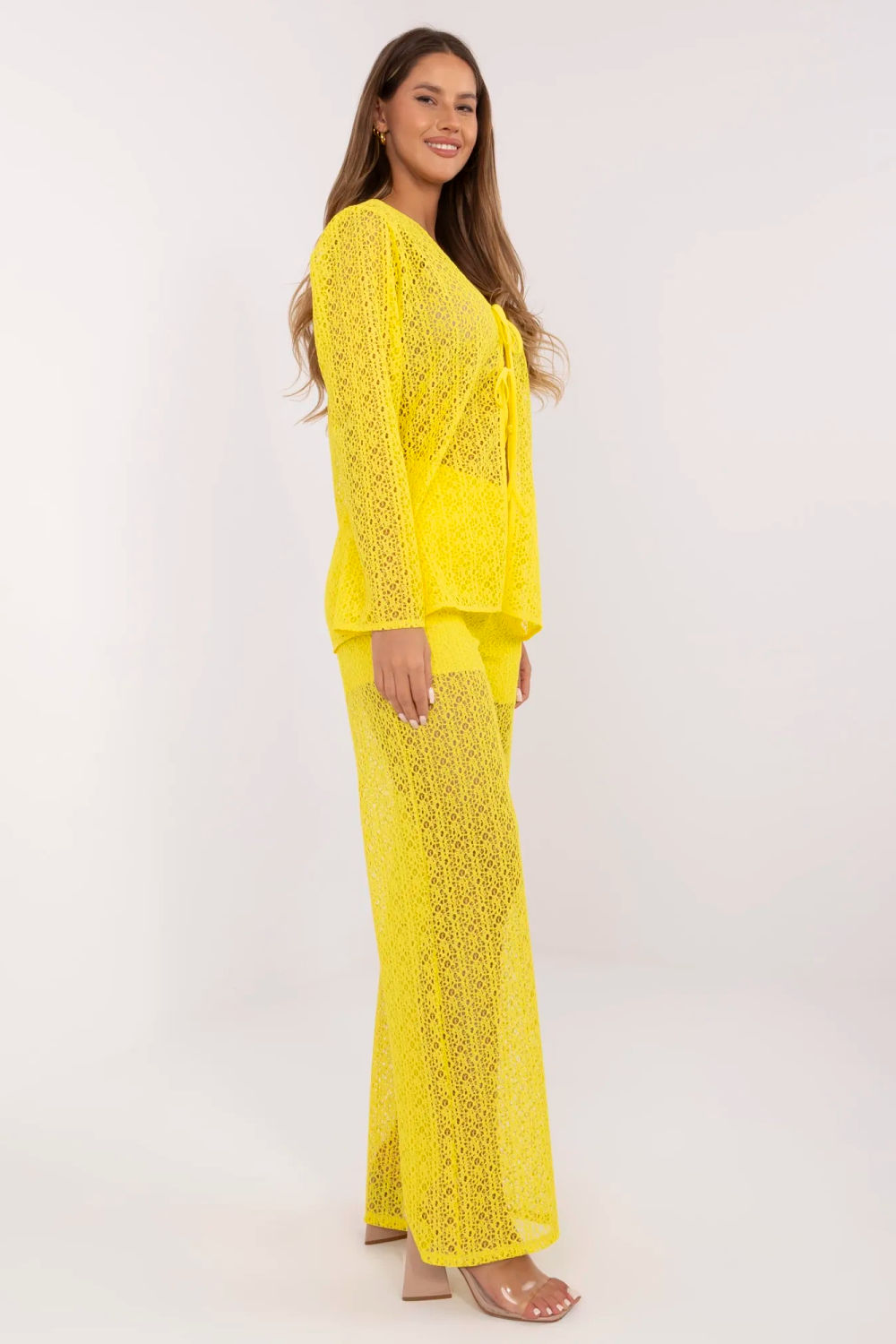 Spodnie Komplet Model LK-KMPL-509993.87 Yellow - Lakerta - obrazek 3