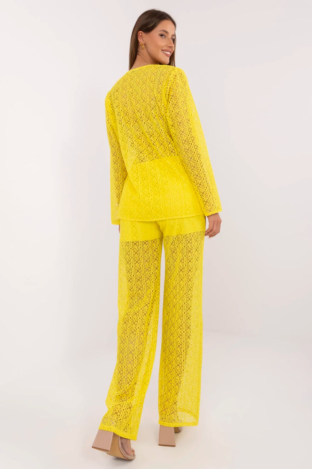 Spodnie Komplet Model LK-KMPL-509993.87 Yellow - Lakerta - obrazek 4