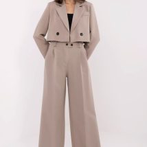Spodnie Komplet Model IT-KMPL-FL9019.08P Dark Beige – Rue Paris