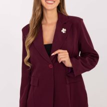 Marynarka Model IT-MA-FL8391.87 Bordo – Rue Paris