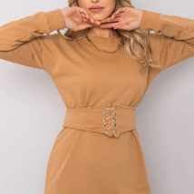 Sukienka Model RV-SK-6179.09 Camel – Rue Paris