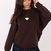 Bluza Damska Model RV-BL-A877.19P Dark Brown – Rue Paris