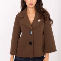 Płaszcz Damski Model IT-KR-FL8159.24 Brown – Rue Paris