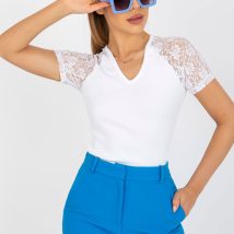 Bluzka Model RV-BZ-7986.74 White – Rue Paris