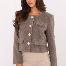 Żakiet IT-KR-FL9586.64 Dark Beige – Rue Paris