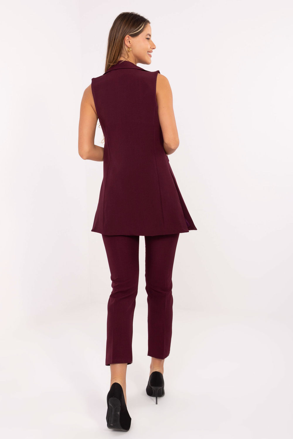 Kamizelka Model IT-KZ-FL5069.84 Bordo - Rue Paris - obrazek 4