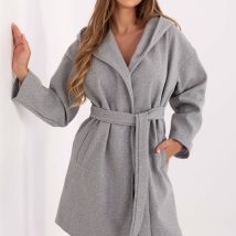 Płaszcz Damski Model IT-PL-A9587.00 Grey – Rue Paris