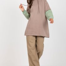 Bluza Damska Model RV-BL-8232.27X Dark Beige – Rue Paris