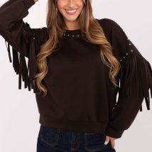 Bluza Damska Model IT-BL-21731.85 Dark Brown – Rue Paris