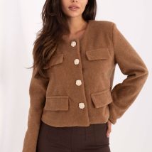 Żakiet Model IT-KR-FL9586.64 Camel – Rue Paris