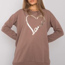 Tunika Model RV-TU-7258.40P Brown – Rue Paris