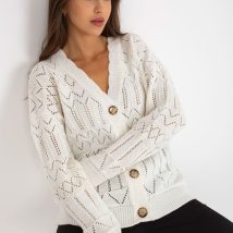 Sweter Damski Model LC-SW-8022.04P Ecru – Rue Paris