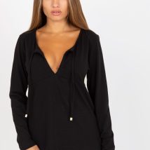 Bluzka Model RV-BZ-8055.35P Black – Rue Paris