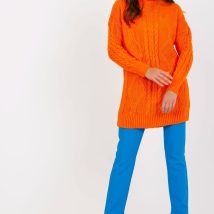Sweter Damski Model LC-SW-8015.25P Orange – Rue Paris Hurtownia odzieży on-line, moda damska, bielizna i obuwie dla kobiet – Matterhorn.pl
