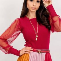 Bluzka Model RV-BZ-5192.16 Bordo – Rue Paris
