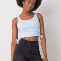 Koszulka Top Model RV-TP-6629.70 Light Blue – Rue Paris