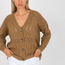 Sweter Damski Model LC-SW-8022.04P Dark Beige – Rue Paris