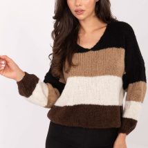 Sweter Damski Model MI-SW-0409.85 Black/Brown – Rue Paris