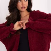 Sweter Kardigan Model MI-SW-0904.82 Bordo – Rue Paris